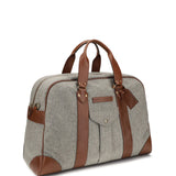 Wool and leather Travel Bag