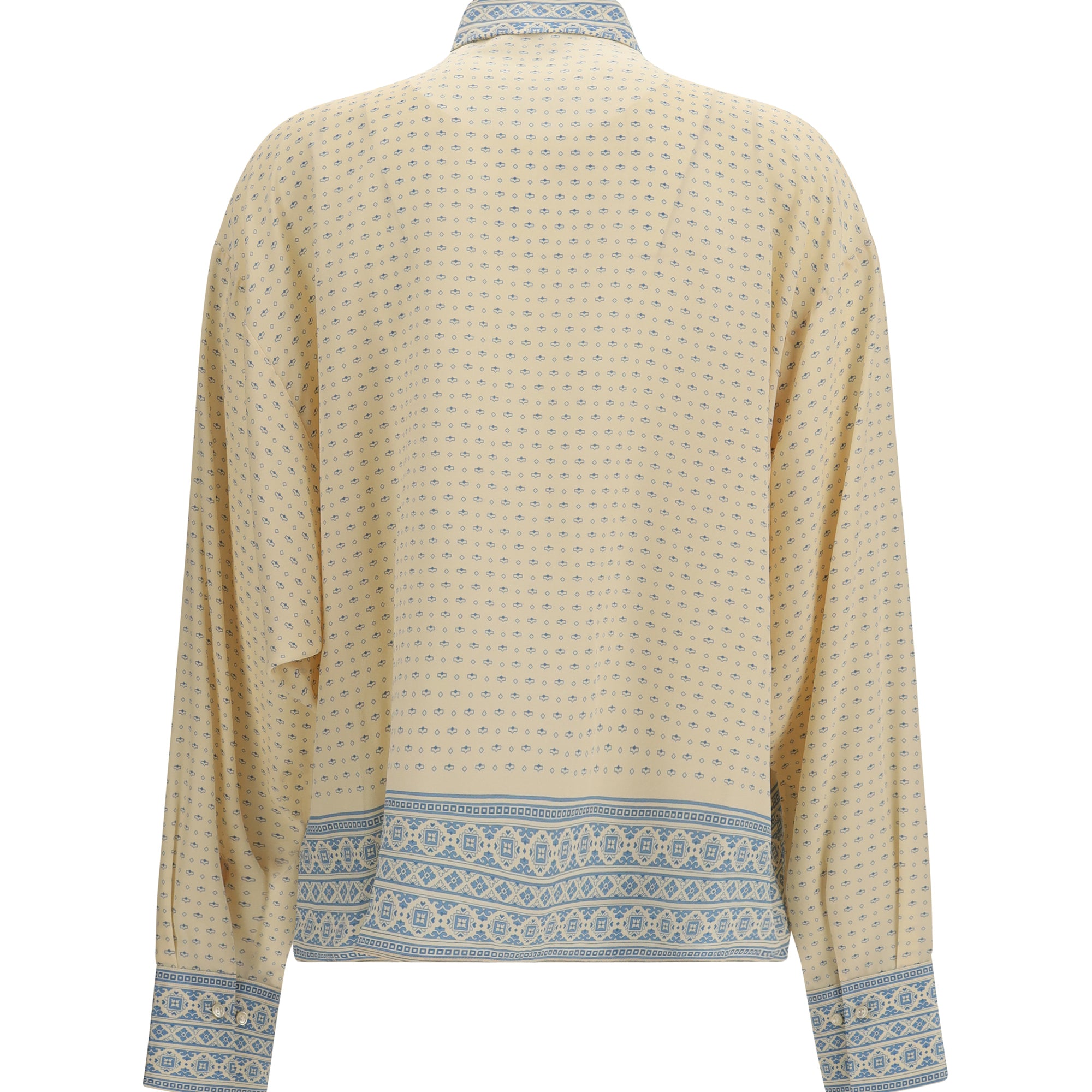 Silk Shirt with geometric print