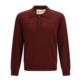 Wool Polo with VLogo embroidery