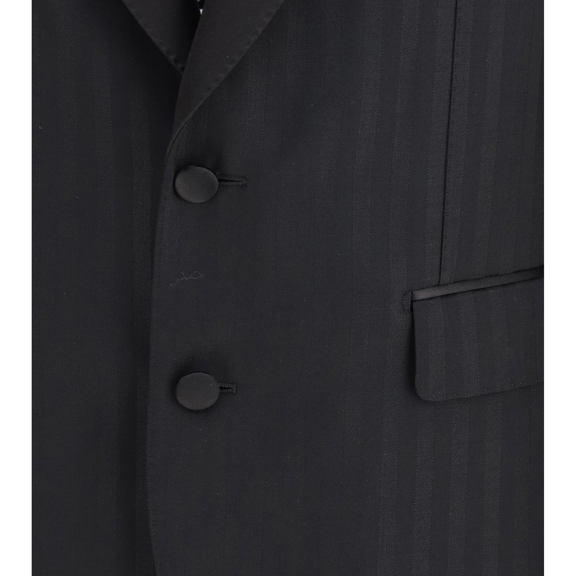Striped peak-lapel Blazer