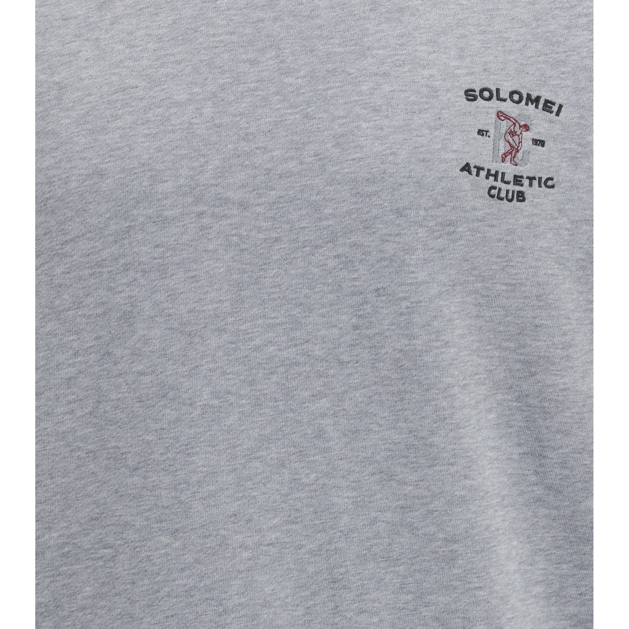 Melange fabric T-shirt