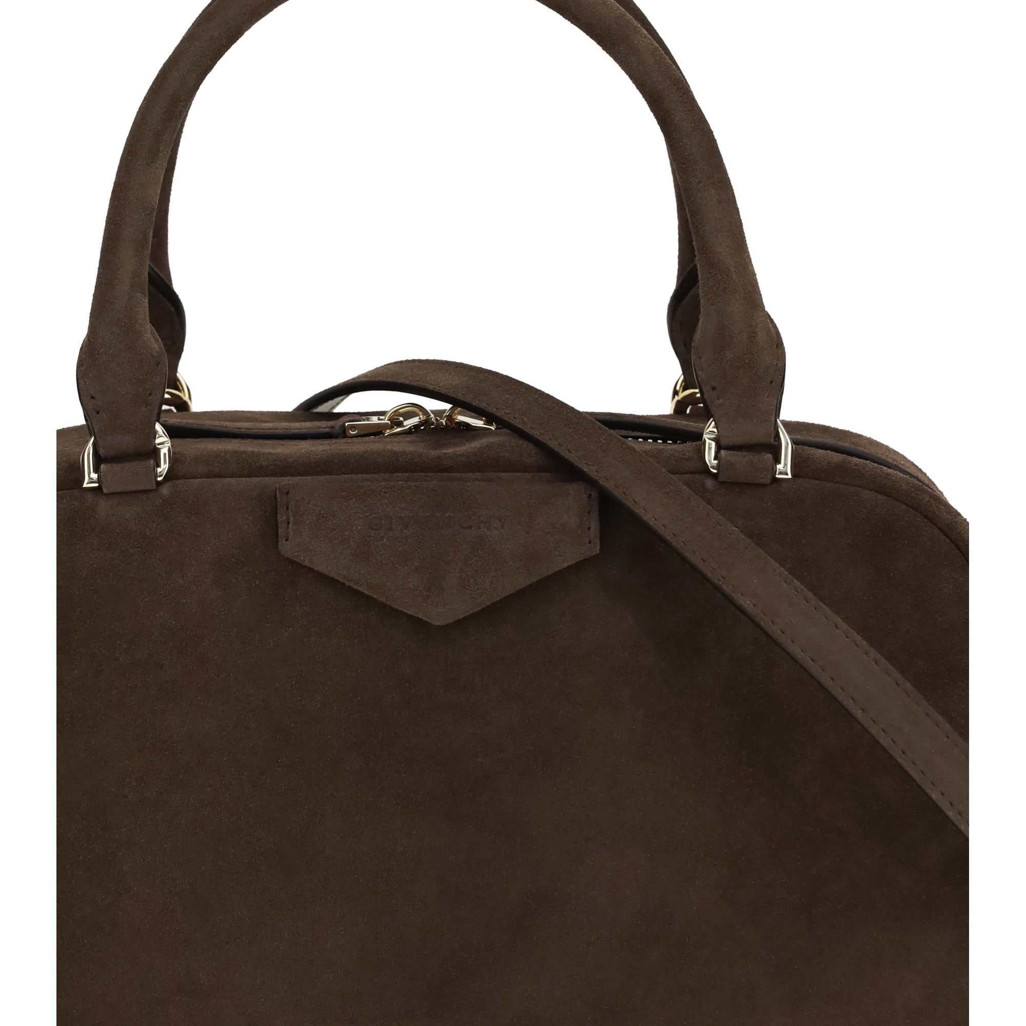 Antigona East-West Soft medium suede Handbag