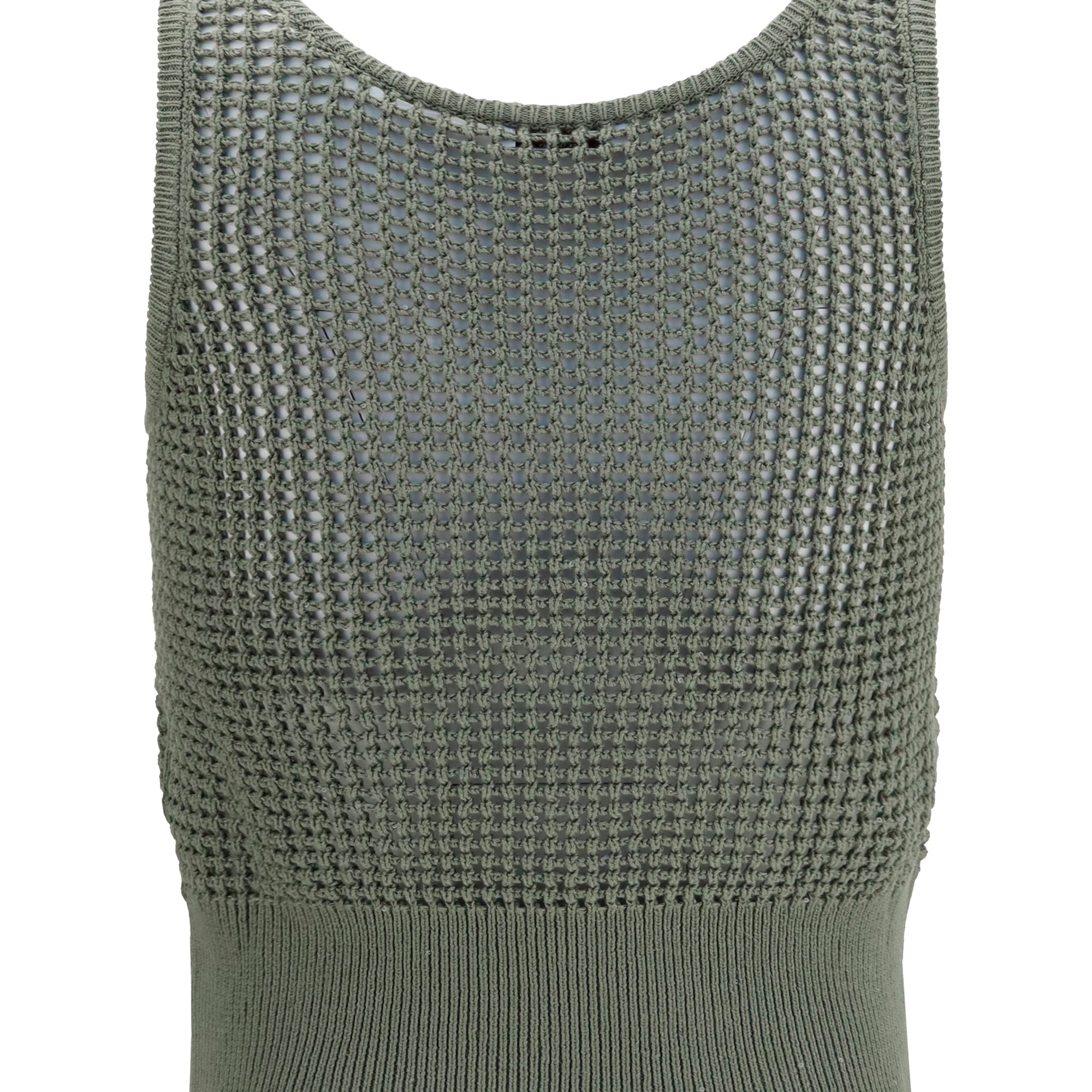 Perforated sequin Tank Top