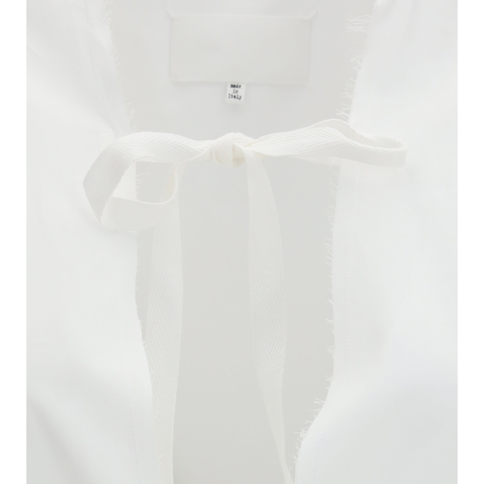 Raw-edge cotton mini Dress