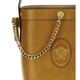 Small leather Pivot Bucket Bag