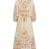 Indra Plunge floral Dress