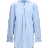 Shirt with elasticated collar