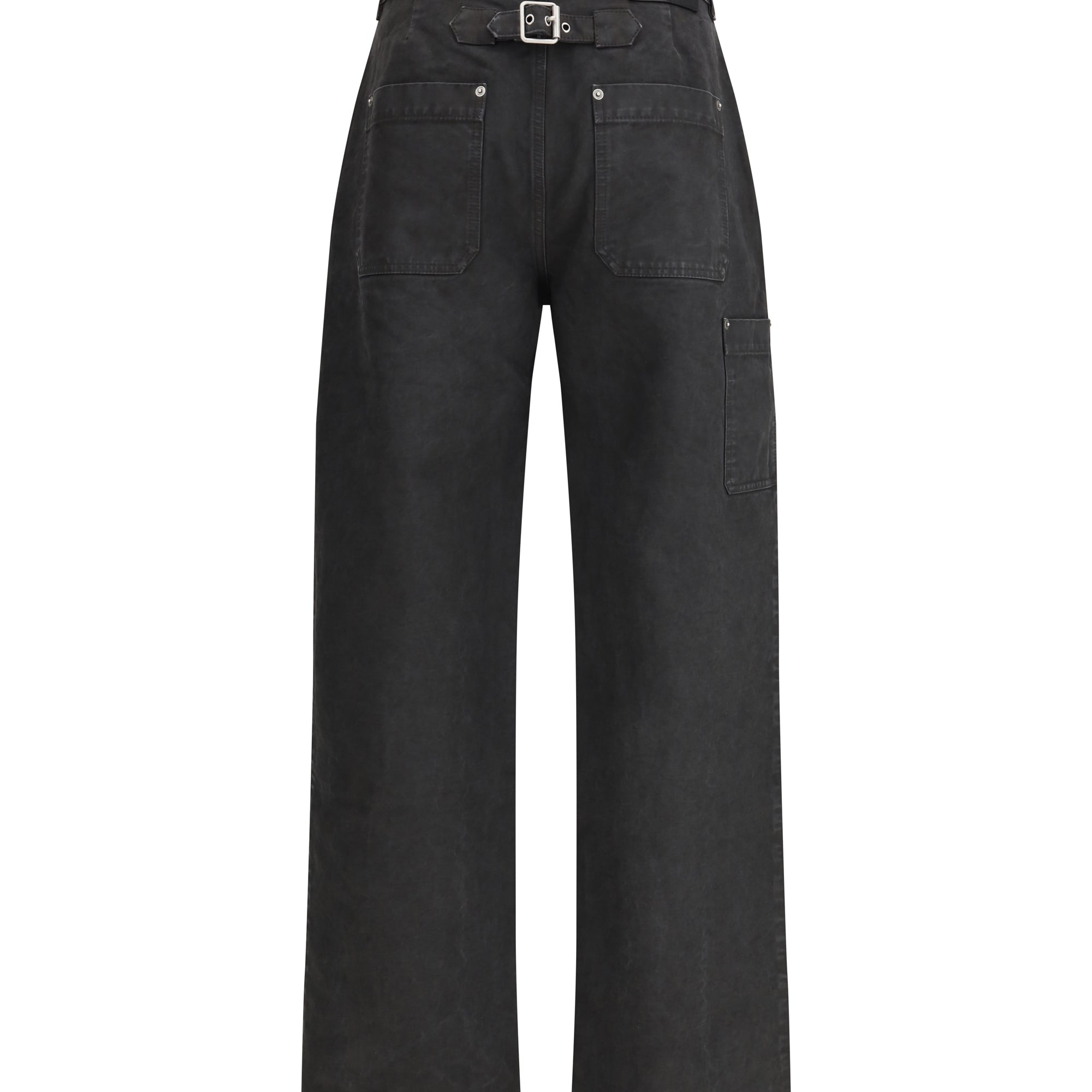 Baggy Jeans with a decorative single belt detail