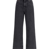 High-Waisted Cropped Denim Jeans