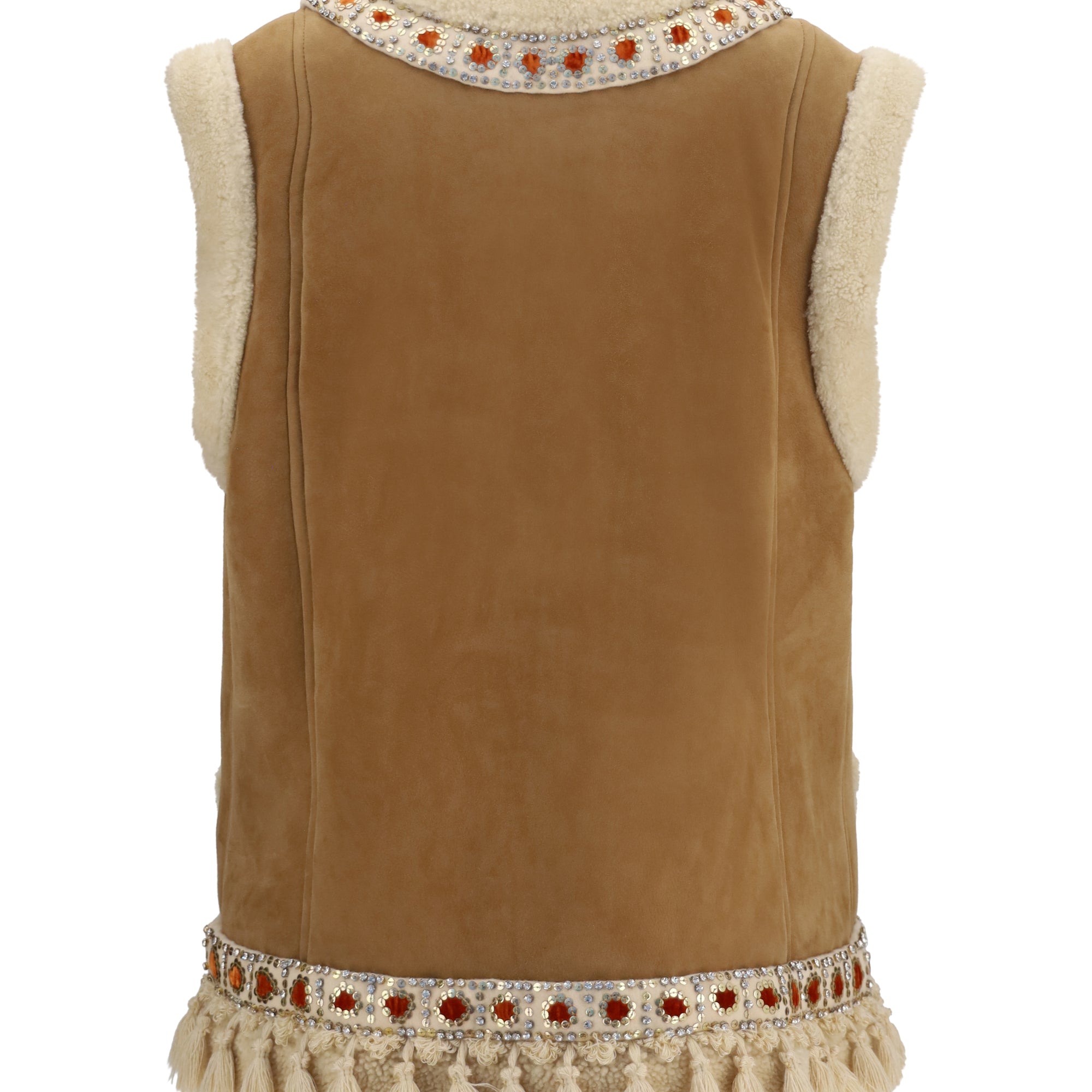 Suede and fur Vest