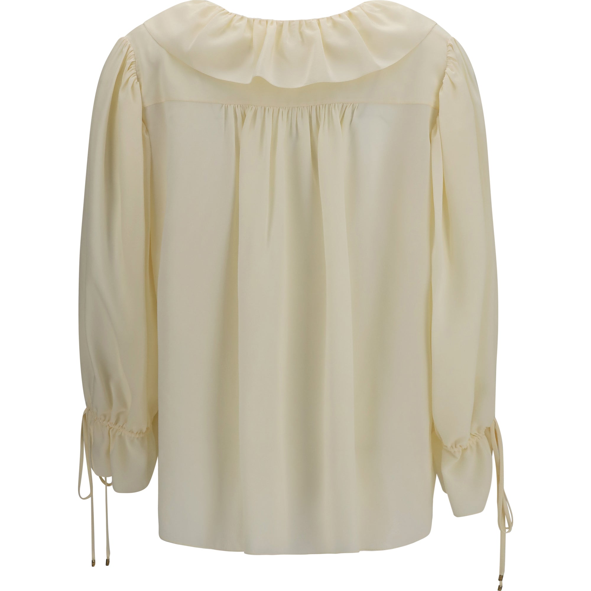 Ruffled V-Neck Shirt