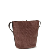 Small Sartorial Bucket Bag in raffia