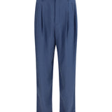 Tailored Pants with habutai silk belt