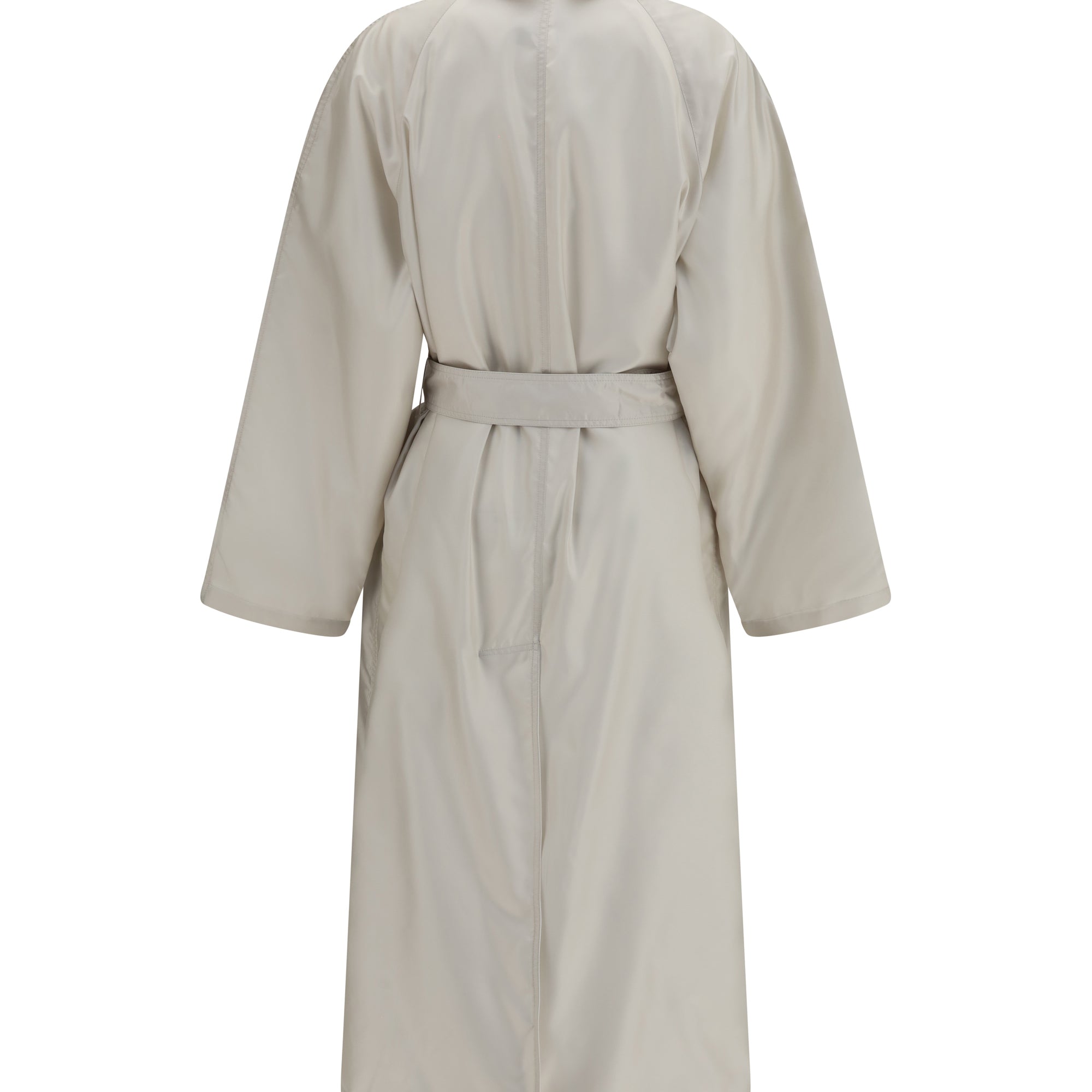 Belted cotton twill Trench coat