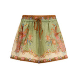 Indra relaxed silk drawstring Shorts