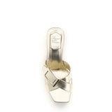 LACQUERED BUCKLE MULE 45