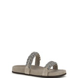 Laurel leaf monili-embellished Slides