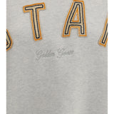 Sweatshirt crewneck in cotton with contrasting logo