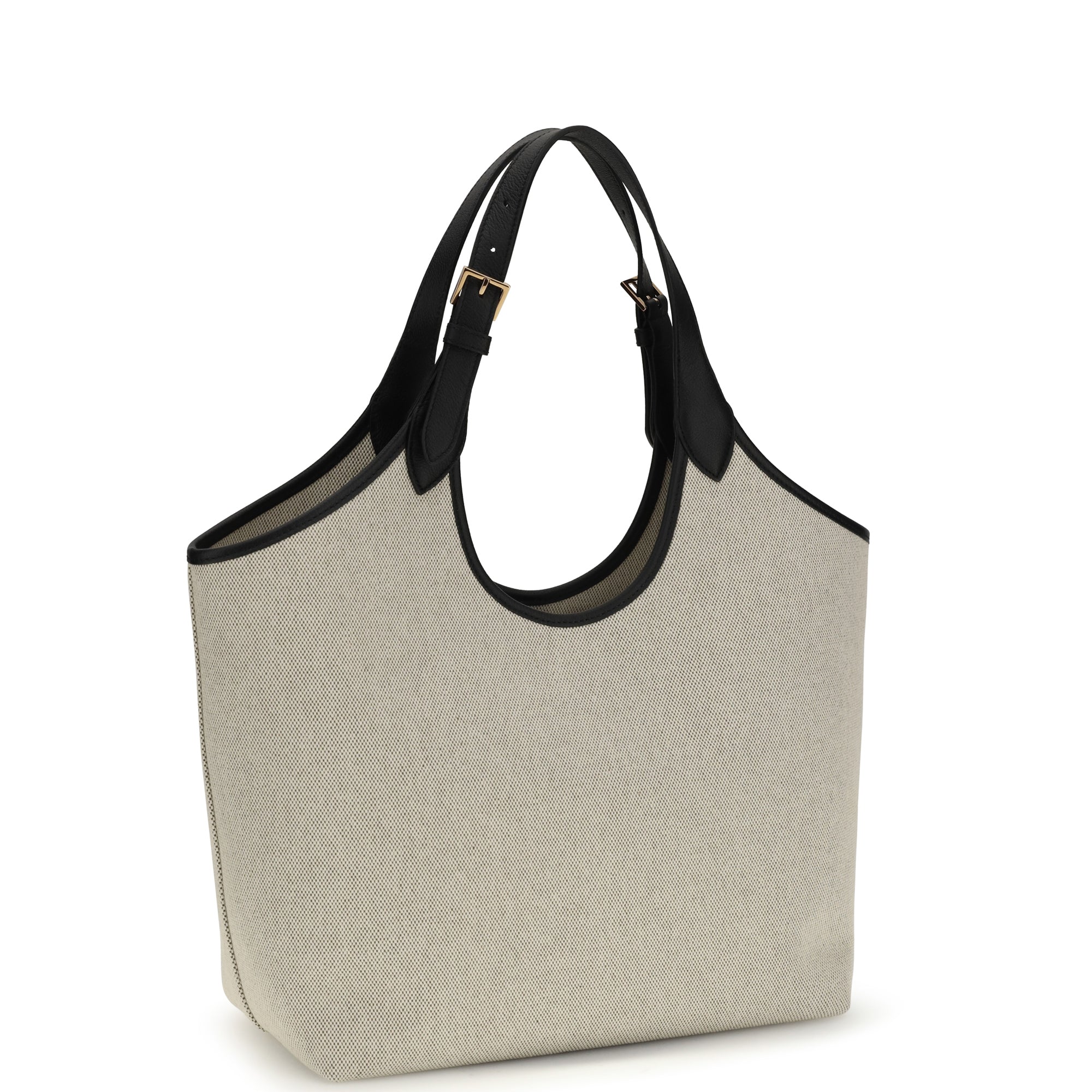 Tote Fabric Calf Leather