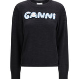 Crochet Appliqué merino Sweater