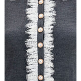 Knit Cardigan with lace collar