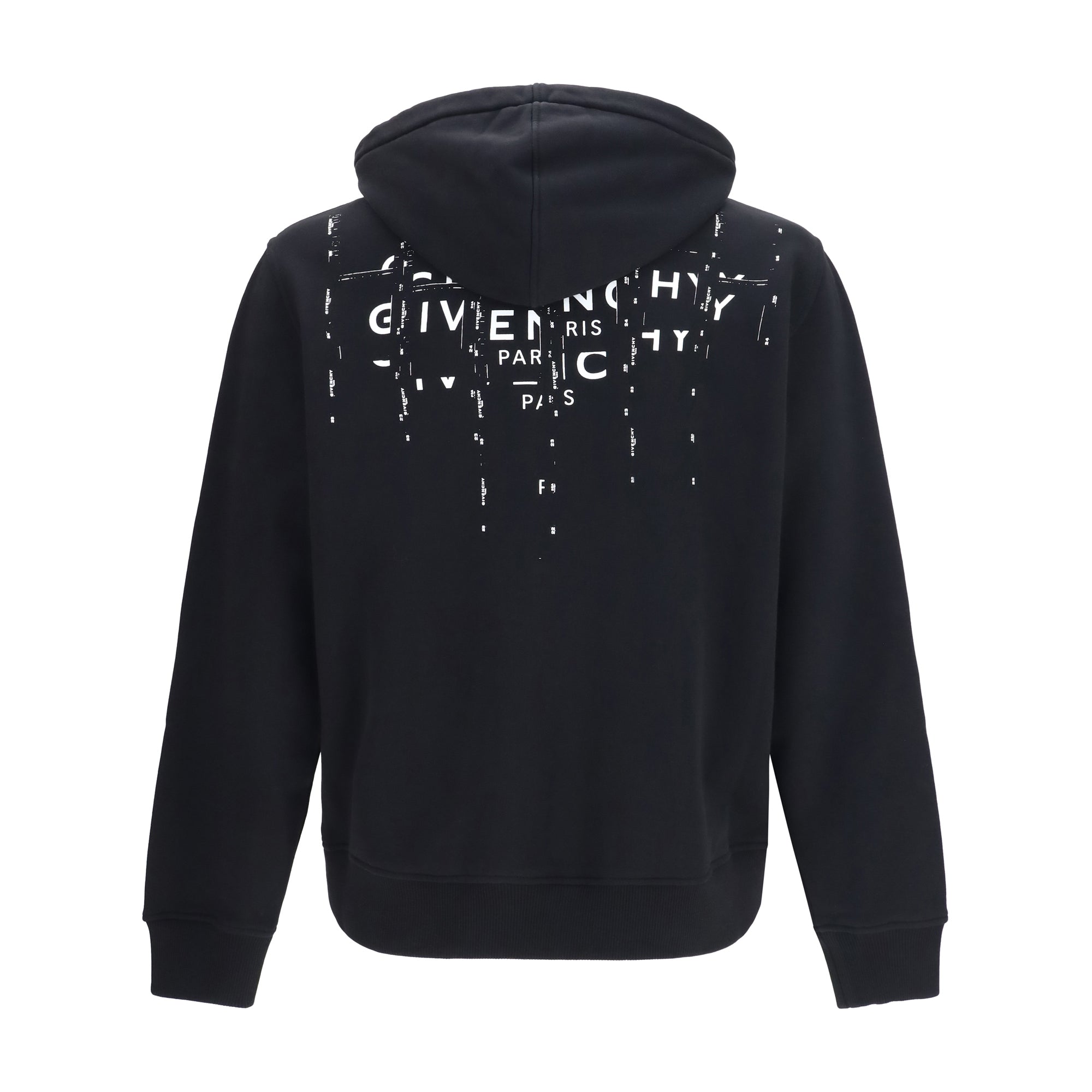 Photographic Negative print fleece zip Hoodie