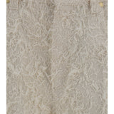 Square-leg dyed furry Pants with monili
