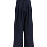 Wide-leg Jeans with pleats