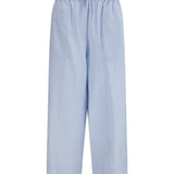 Cotton and linen blend palazzo Pants