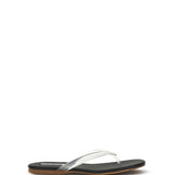 Leather and rubber flip-flop Sandals