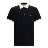 Polo with contrast trims
