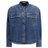 Denim Shirt with jewel details