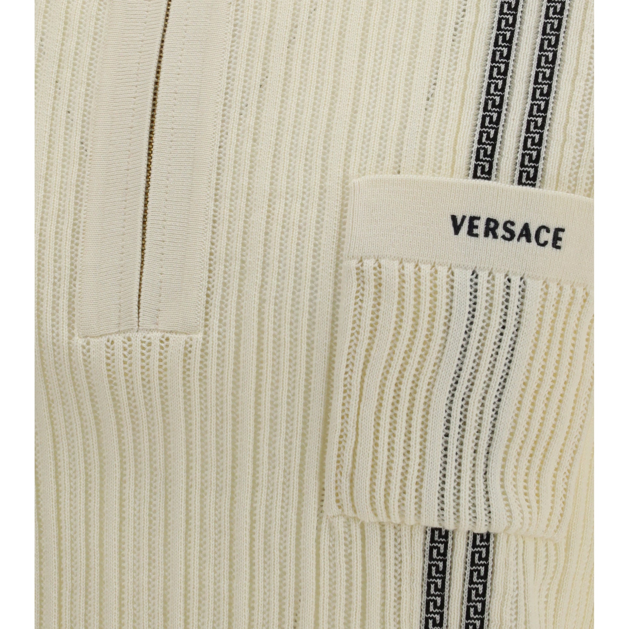 Jacquard cotton knit Polo