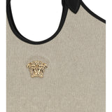 Tote Fabric Calf Leather