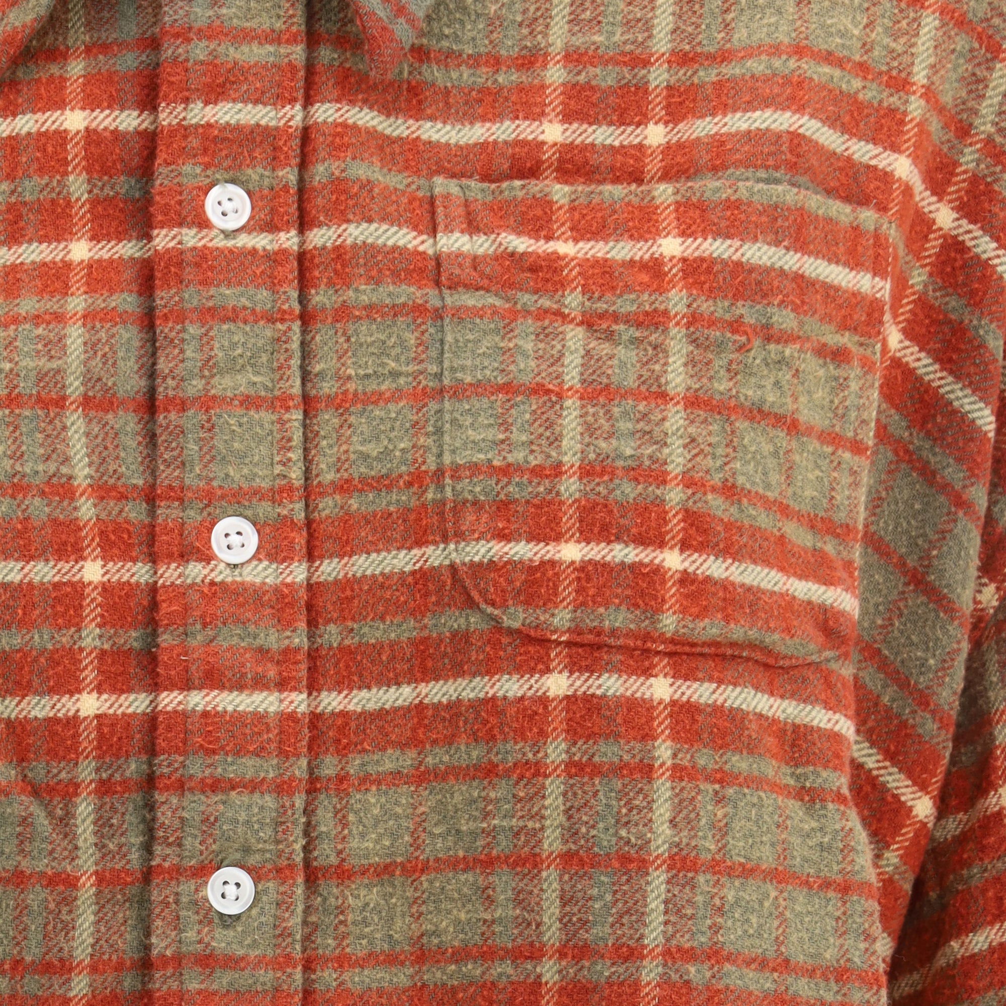 Plaid Shirt with frayed hem
