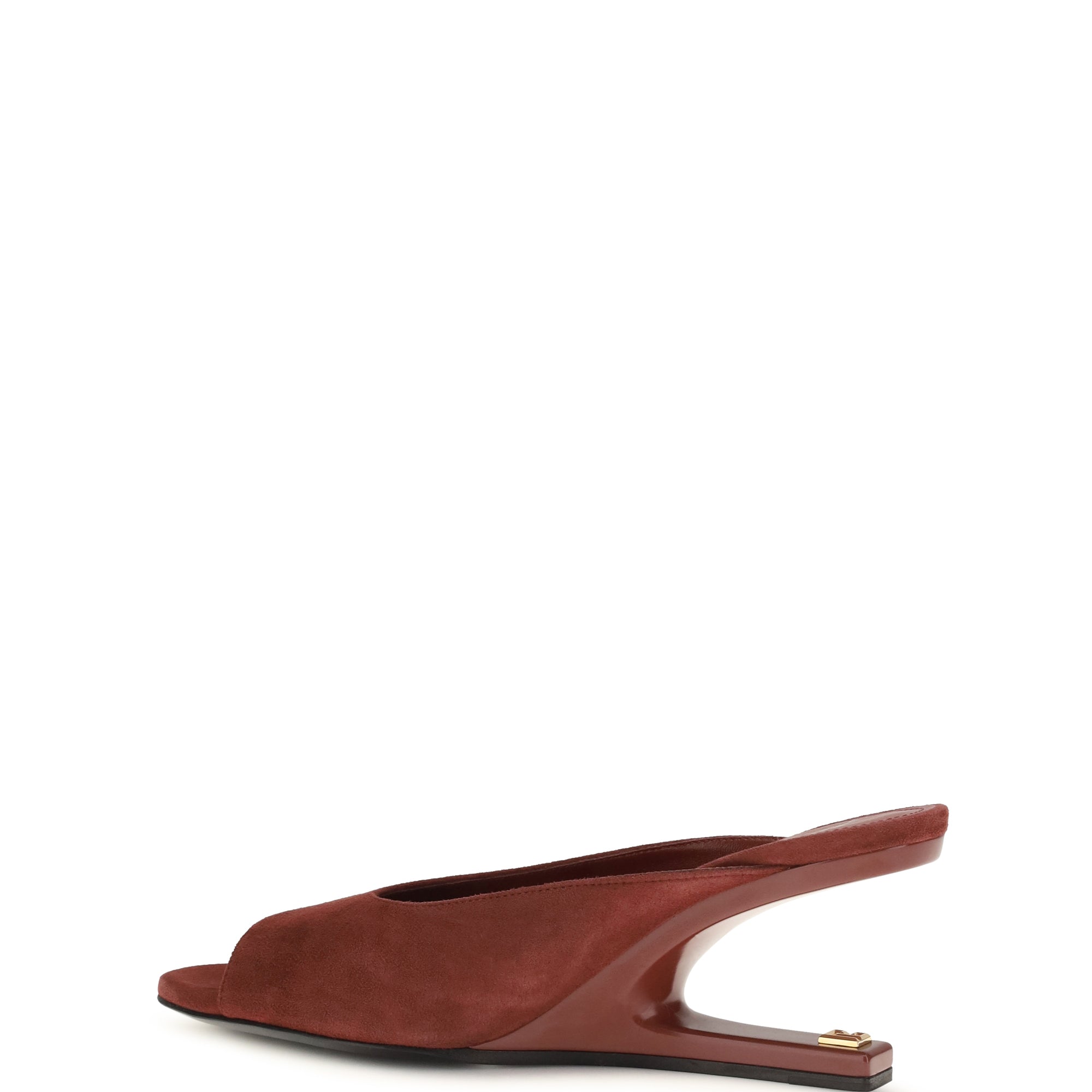 Suede open-toe Mules