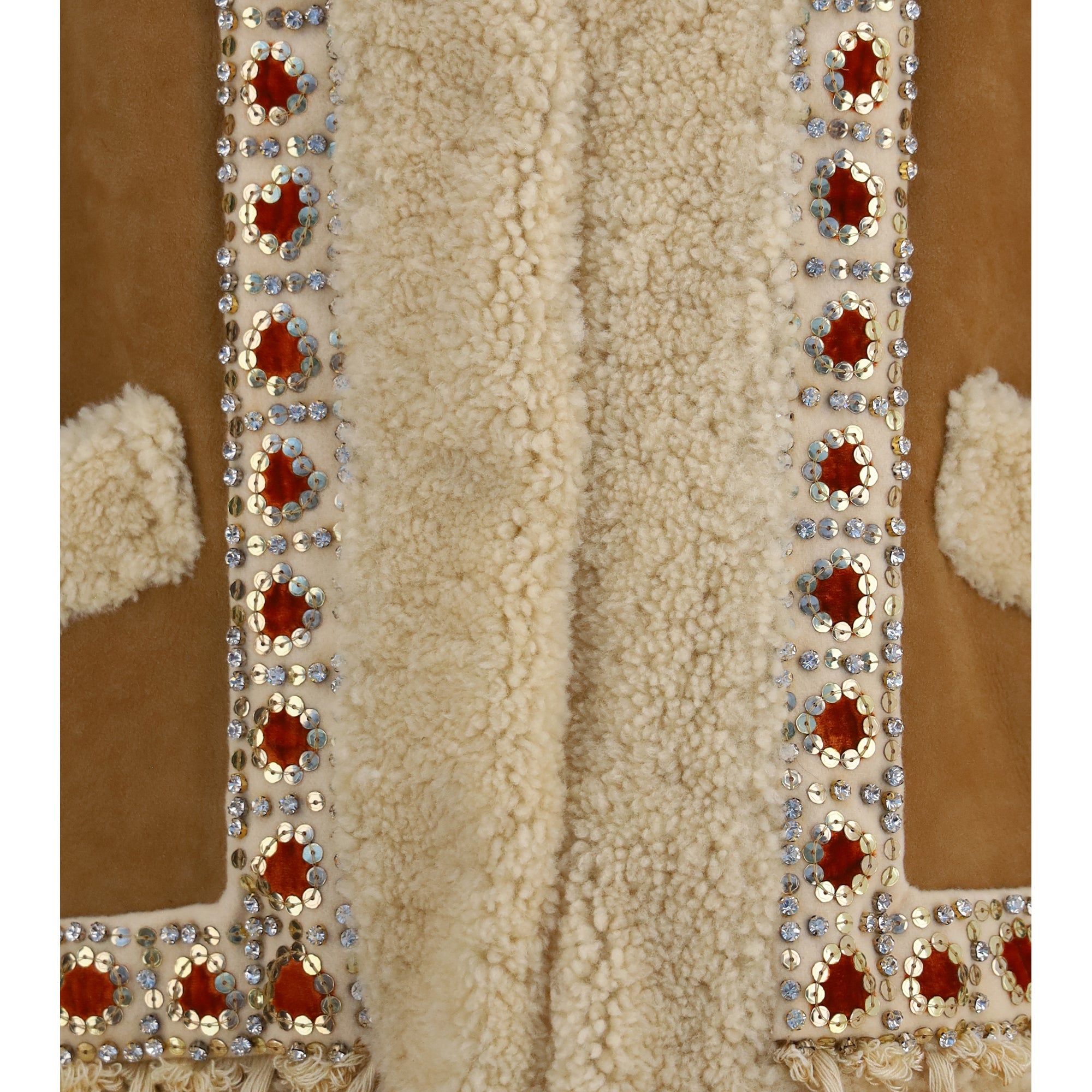 Suede and fur Vest