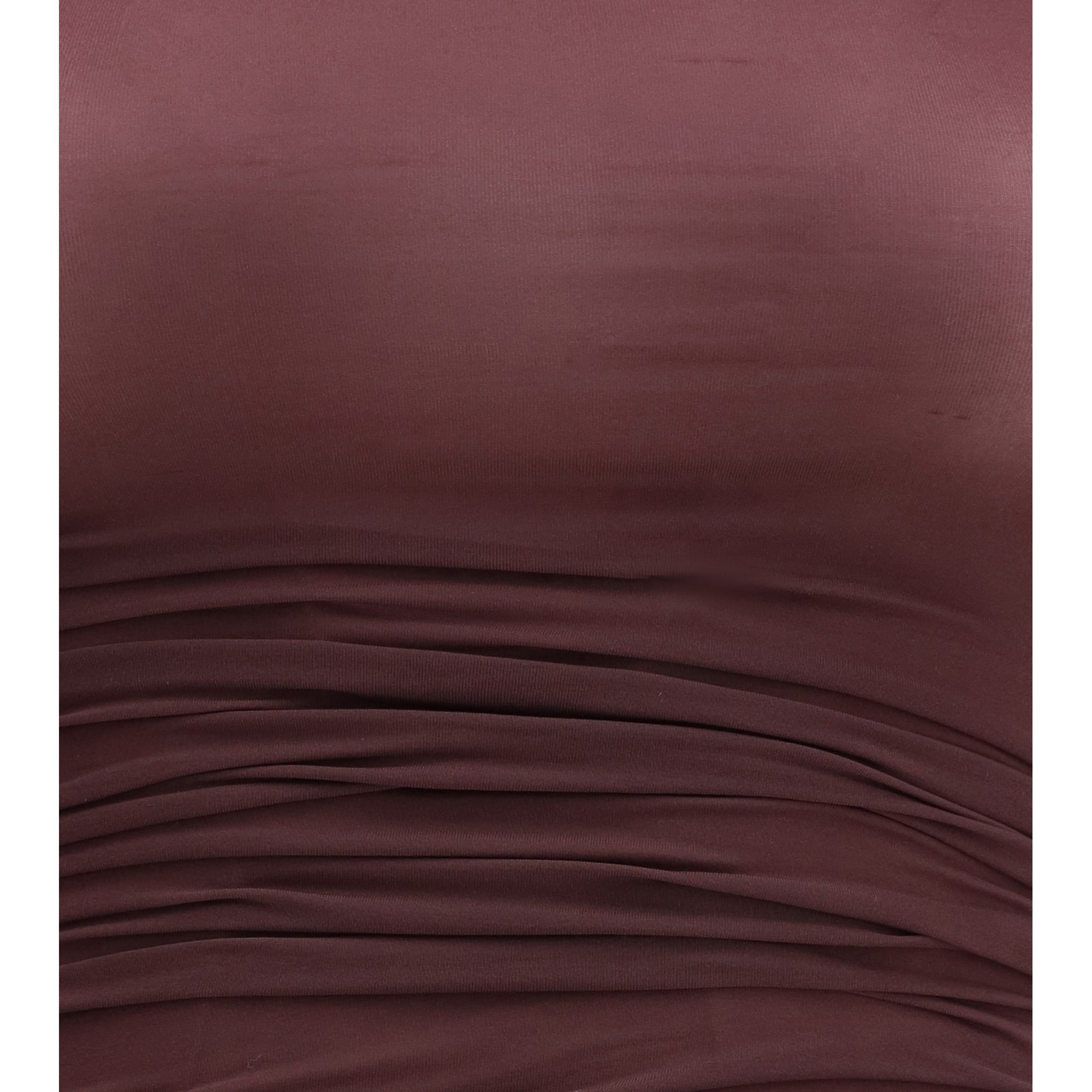 Asymmetric semi-sheer midi Dress