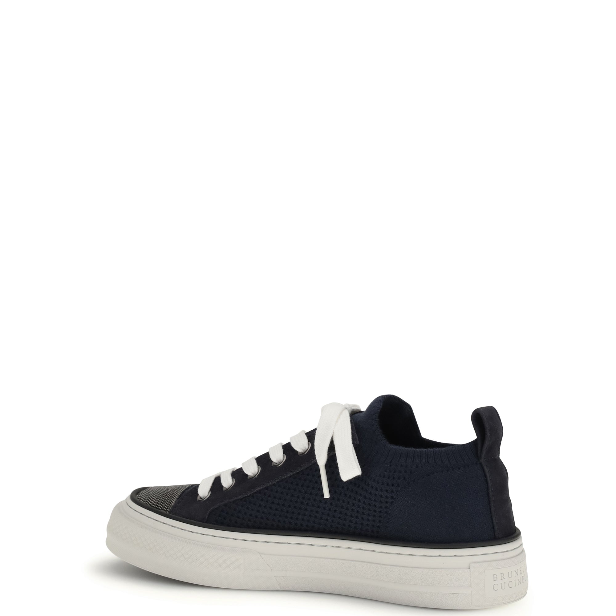 Cotton knit and suede Sneakers