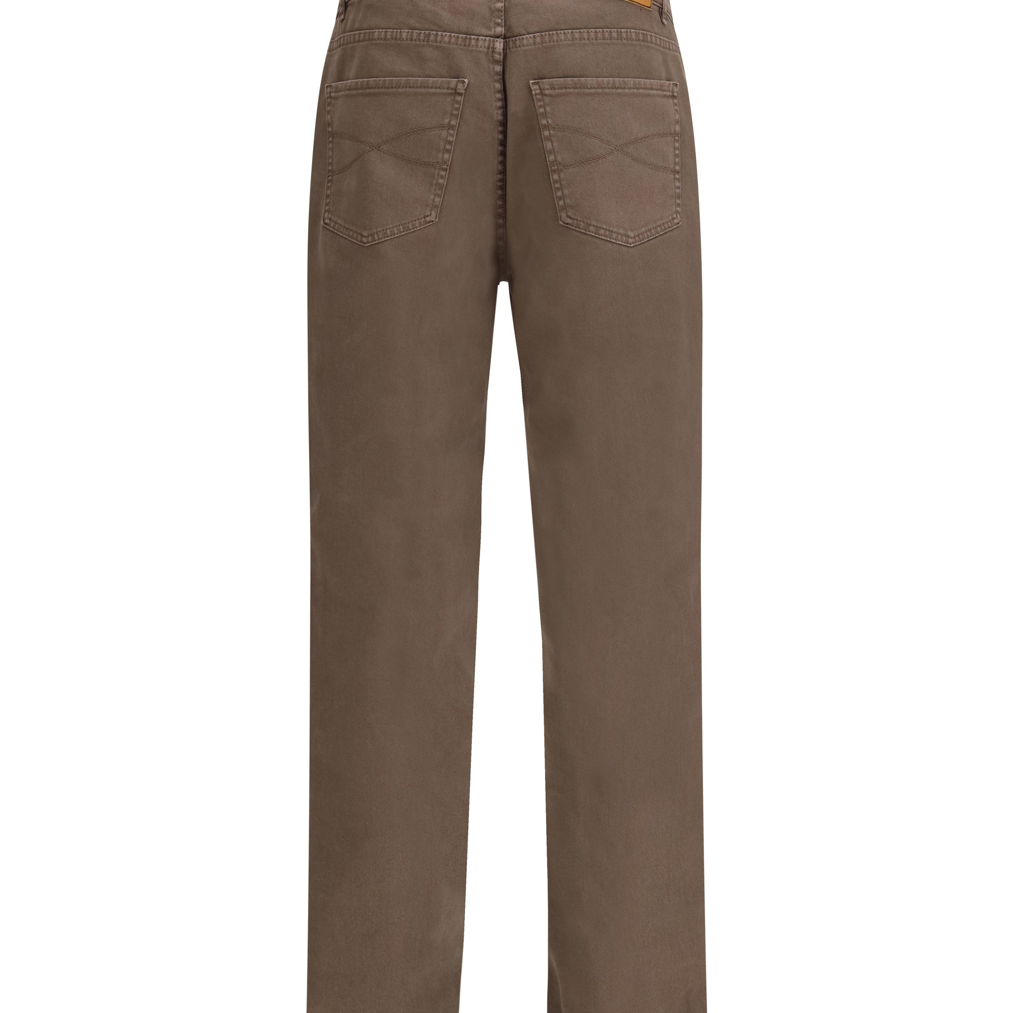 Jeans with turn-up hem