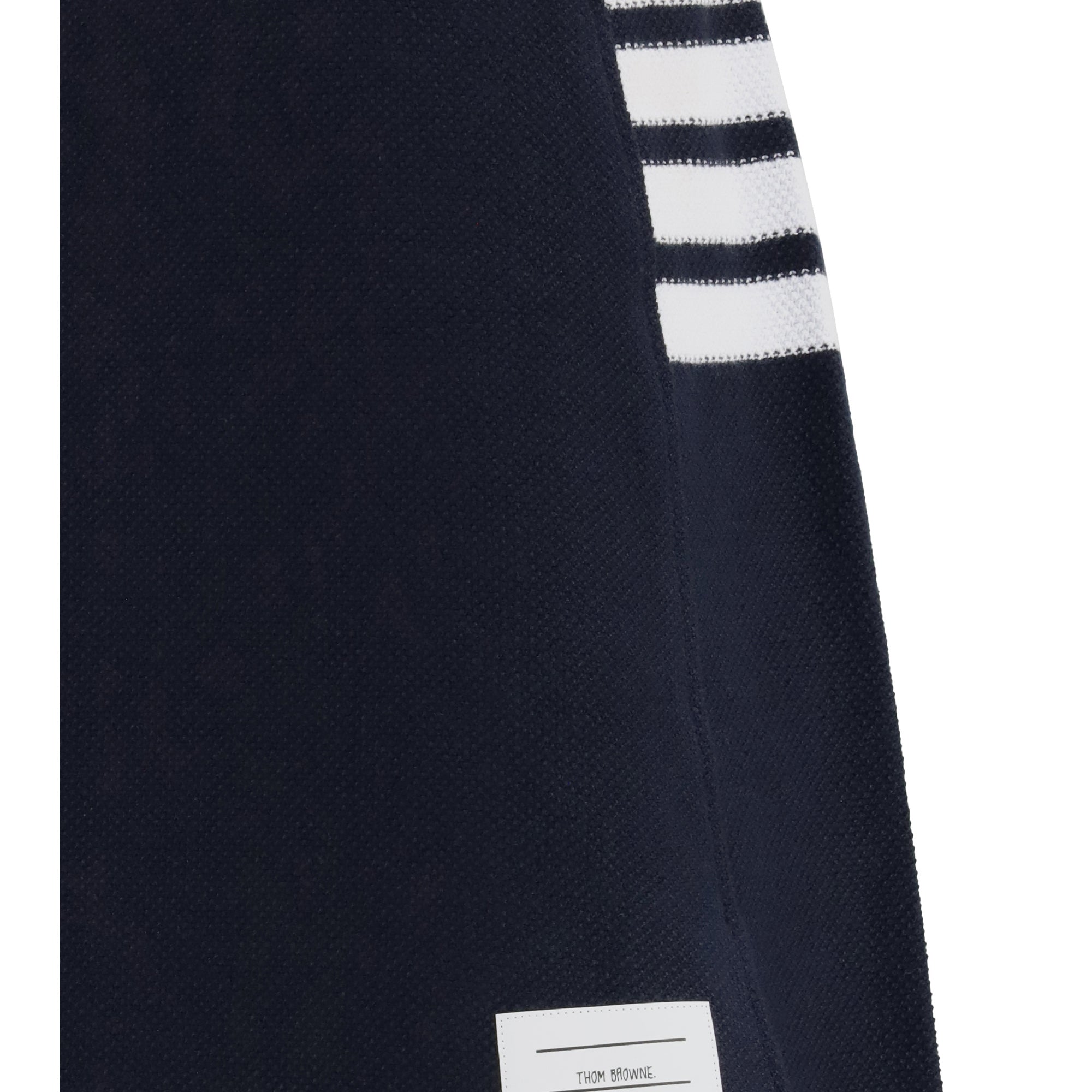 4-bar piqué mini Skirt
