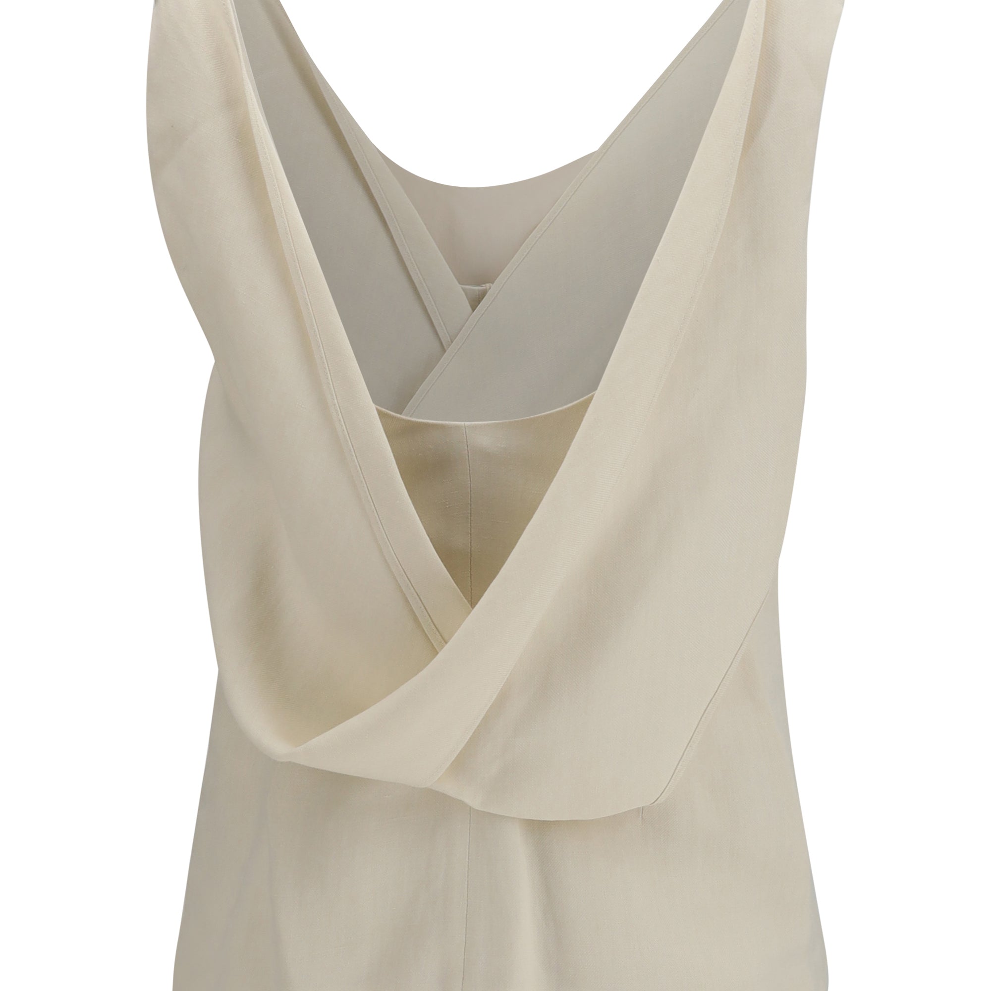 Viscose and linen twill Top