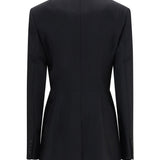 Cut-out double-breasted Blazer