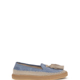Suede Loafers with crochet detail