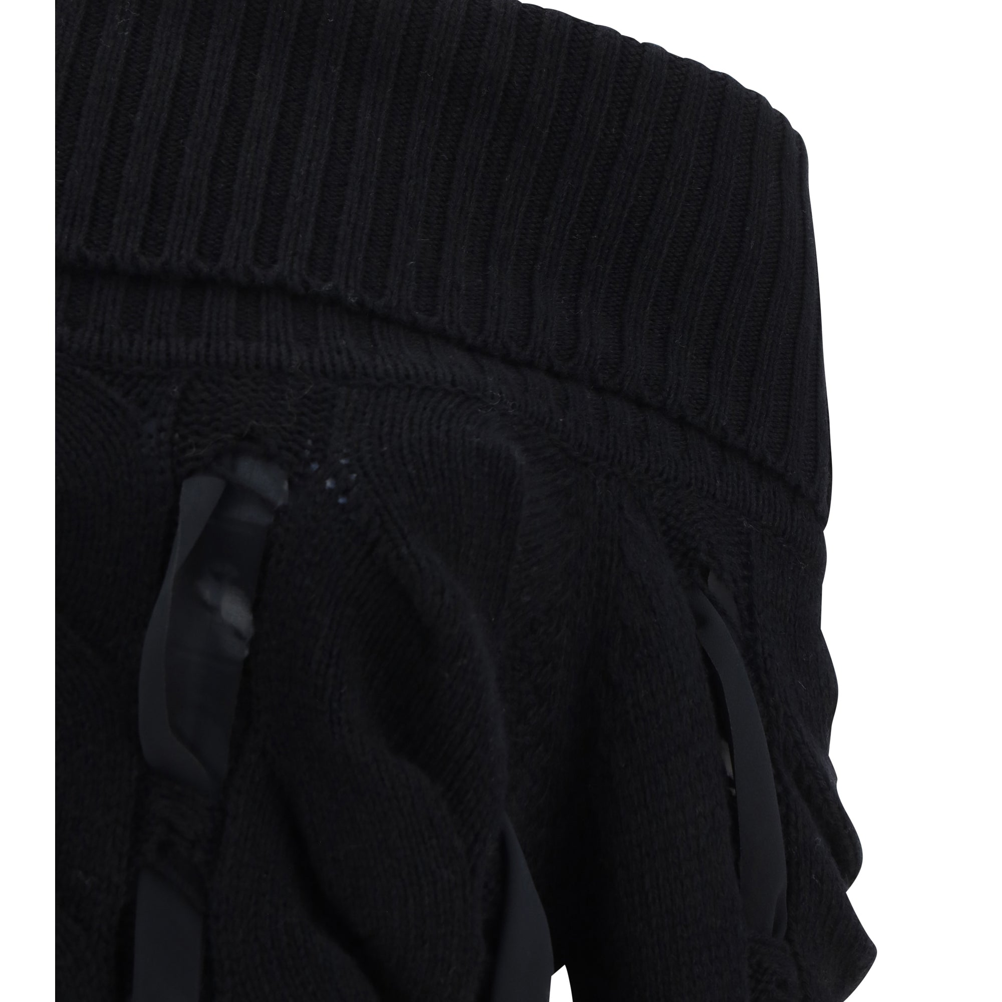 Rouched Turtleneck Sweater
