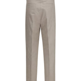 Tailored Pants in cotton with belt loops