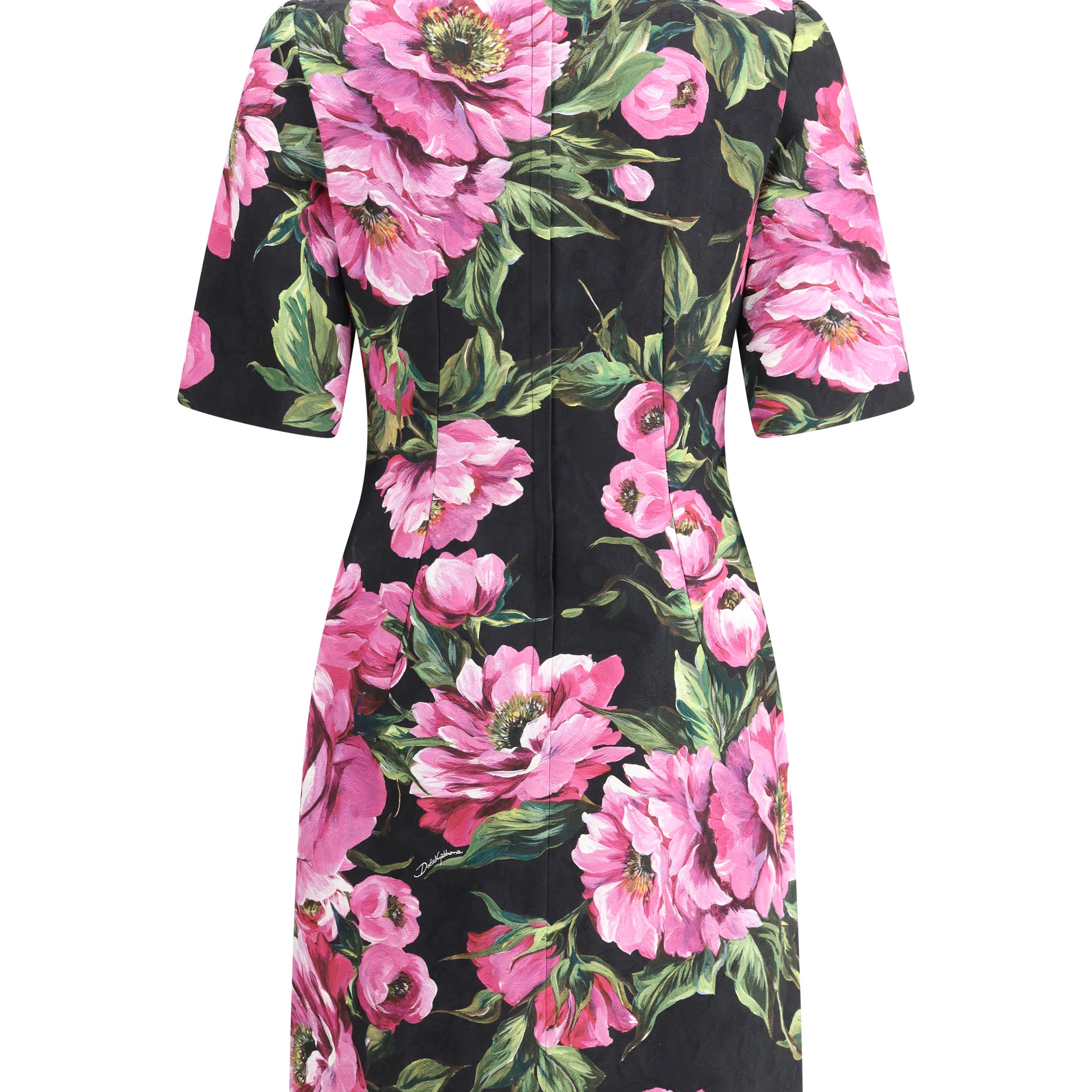 Peony print mini Dress