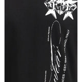 History print cotton T-shirt