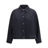 Denim print jersey Jacket