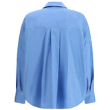 Shirt with front ruching in cotton